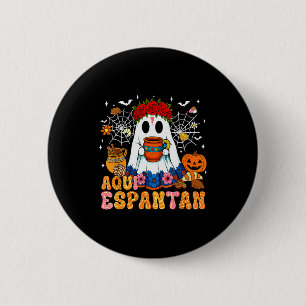 Här förskräcker mexikansk spöke halloween Soky Con Knapp
