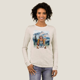 Har fortfarande det! Boho-hippie-dam som vandrar i T Shirt