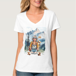 Har fortfarande det! Boho hippiedama vandrar i ber T Shirt