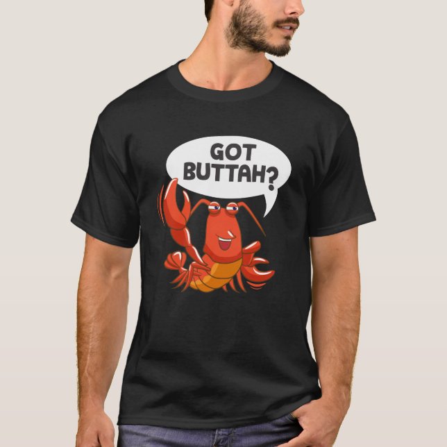 Har från Lobster Sea Food Älskare T Shirt (Framsida)