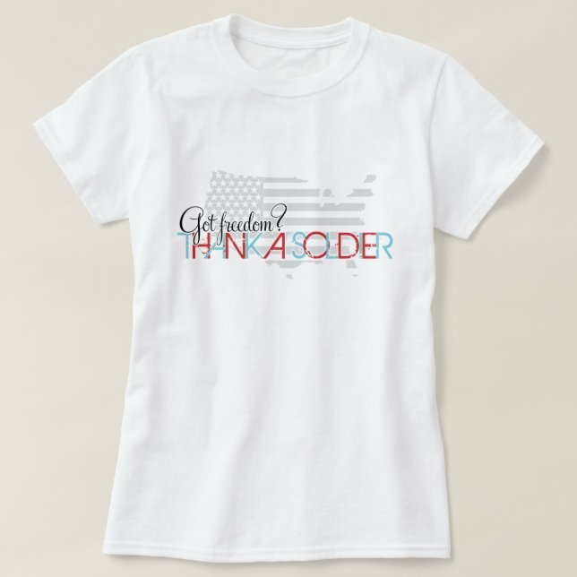 Har Freedom? Tack, soldat Tee (Design framsida)