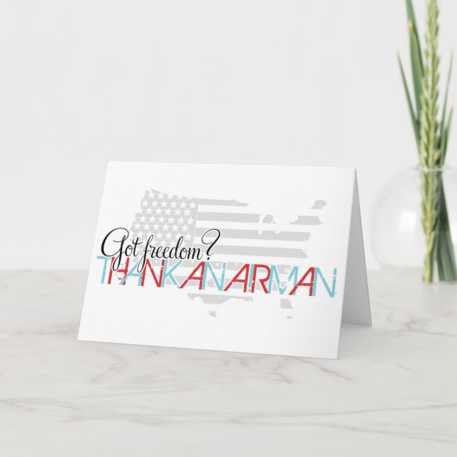Har Freedom? Tack till Airman Kort (Framsida)