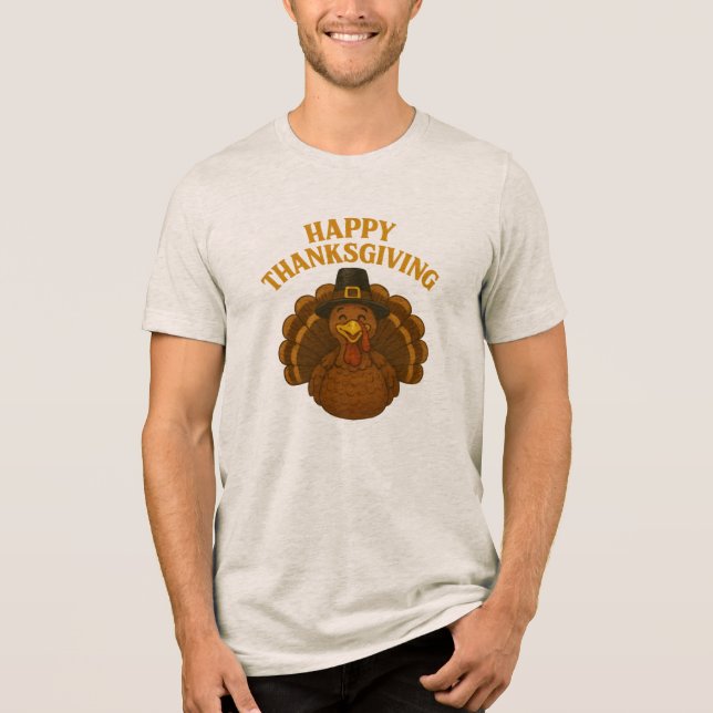 Har full Thanksgiving T Shirt (Framsida)