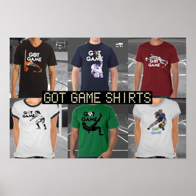Har Game T-Shirt Poster (Framsidan)