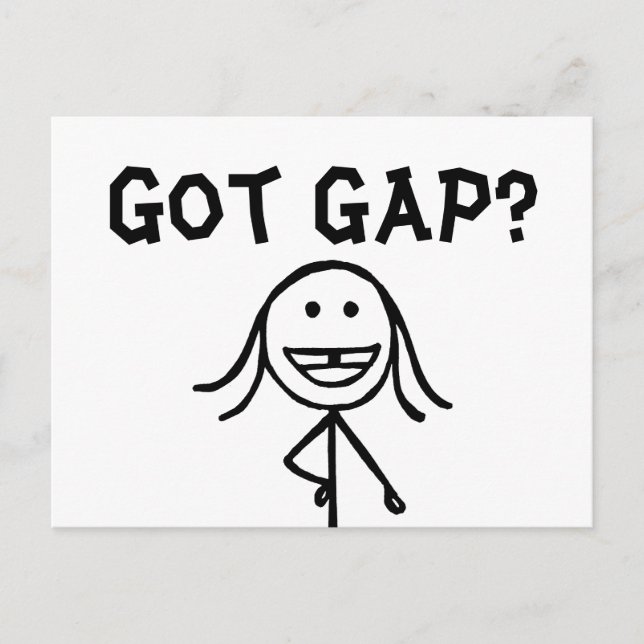 Har Gap? Postkort Vykort (Framsida)