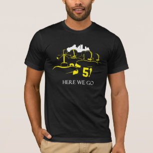 Här går vi den kort T-tröja för svarten T-shirt