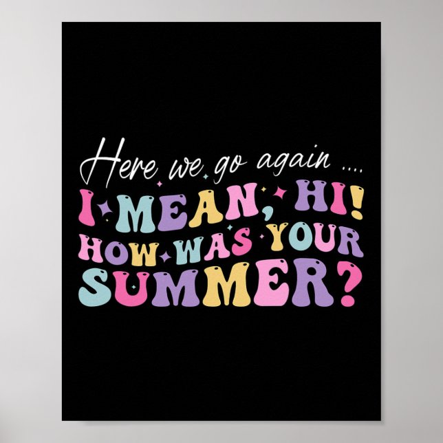 Här går vi igen och jag Elak hur det var med din s Poster (Framsidan)