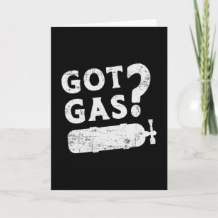 Har Gas Dyka Diver Ocean Deep Sea Funny Kort