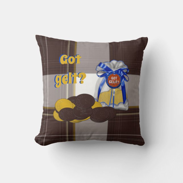 Har-Gelt-Chocolate-Coin-Grouping Kudde (Framsida)