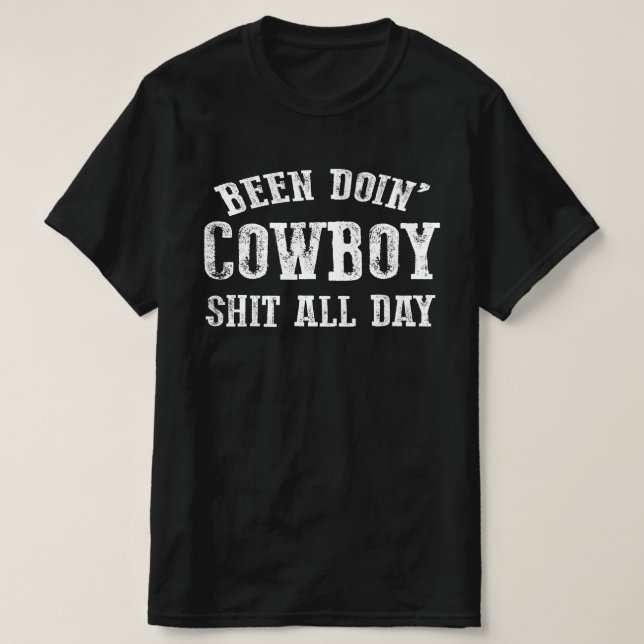 har gjort cowboyjobb t shirt (Design framsida)