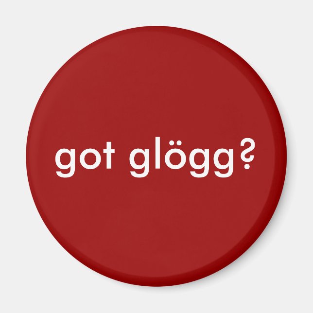 har Glogg? Funny Scandinavian Drinking Magnet (Framsidan)