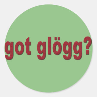 har Glogg? Funny Scandinavian Drinking Runt Klistermärke