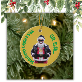 Har god jul eller annat Gangsta Julafton | Julgransprydnad Keramik
