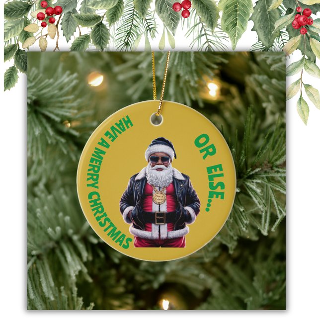 Har god jul eller annat Gangsta Julafton | Julgransprydnad Keramik (Skapare uppladdad)