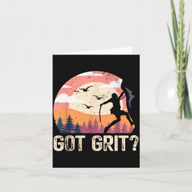 Har Grit _ Klippklättring Bouldering _ Berg Kort (Framsida)