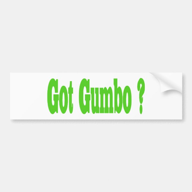 Har Gumbo Sticker Bildekal (Framsidan)