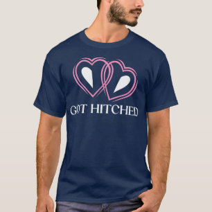 Har Hitched Bröllop Par Bride and Groom Älskare T Shirt