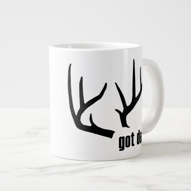 Har Hjort Black Antlers Personlig Jumbo Mugg (Framsida höger)