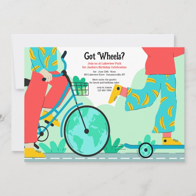 Har hjul inbjudningar (Framsida)