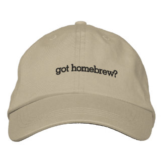 Har Homebrew? Broderad Keps