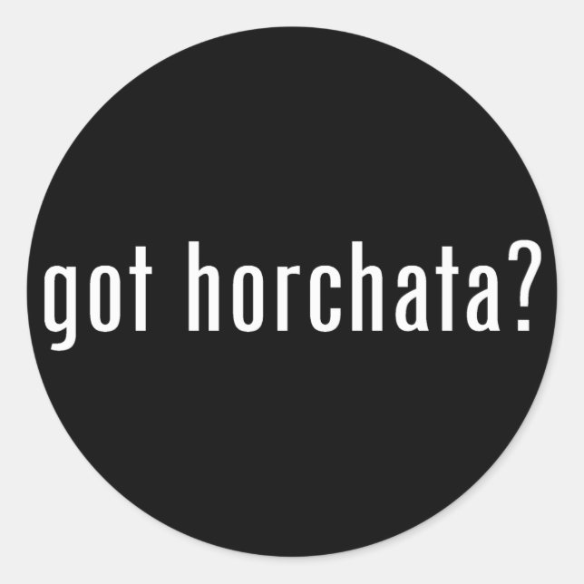 har horchata? runt klistermärke (Framsida)