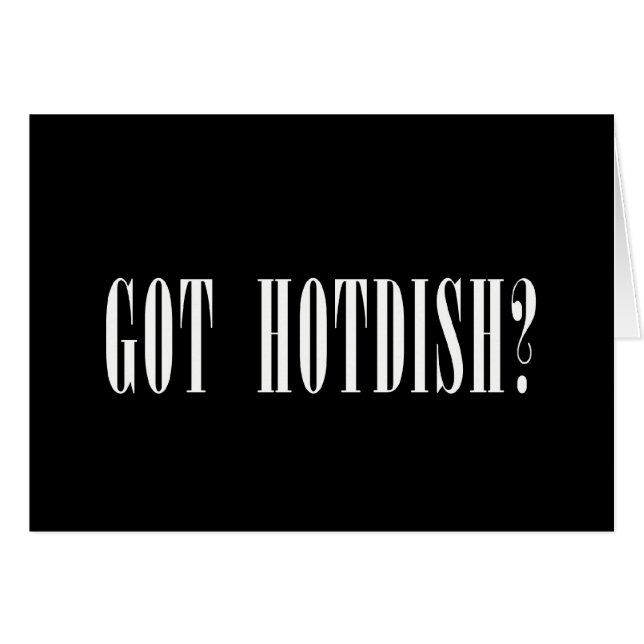 Har Hotdish? Hälsningskort (Framsidan Horizontal)