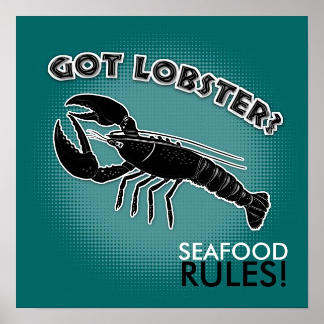 Har hummer? SEAFOOD REGLER! - POSTER (Framsidan)