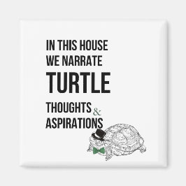 HÄR I KAMMAREN FINNS ETT LUNT TURTLE älskare-citat Magnet