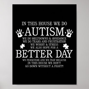 Här i parlamentet gör vi Autism - Autism underteck Poster
