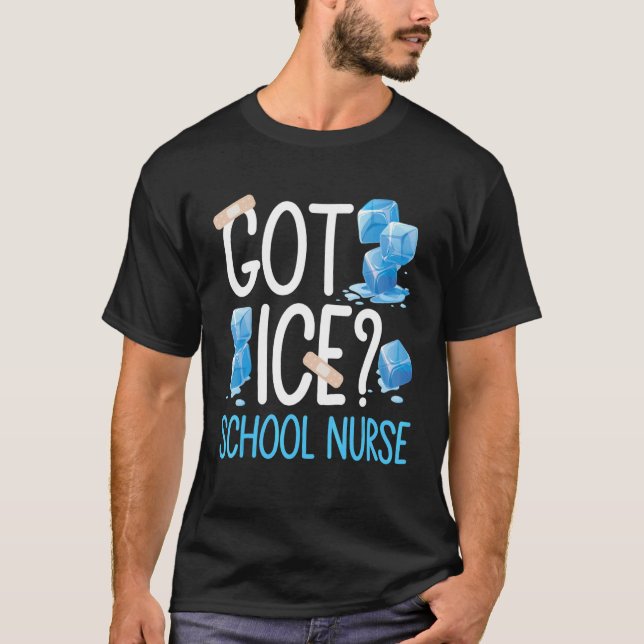 Har Ice School Nurse First Aid Sjuksköterska tillb T Shirt (Framsida)
