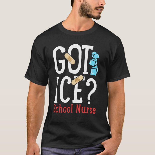 Har Ice School Nurse T Shirt (Framsida)