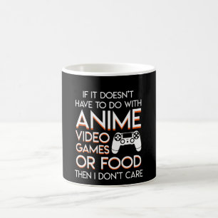 Har inte Animevideospel som mat inte att bry sig Kaffemugg