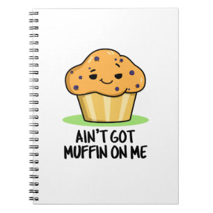 Har inte Muffin På Mig Roligt Muffin-Ordspel  Anteckningsbok