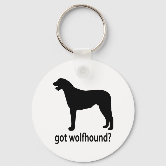 Har Irish Wolfhound Nyckelring (Framsida)
