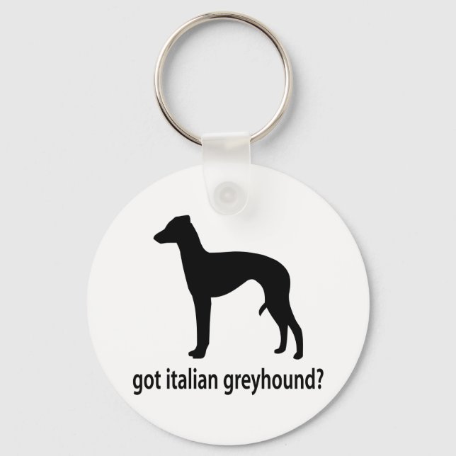 Har Italienska Greyhound Nyckelring (Framsida)