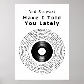 Har jag berättat för dig den senaste vinylskivan S Poster