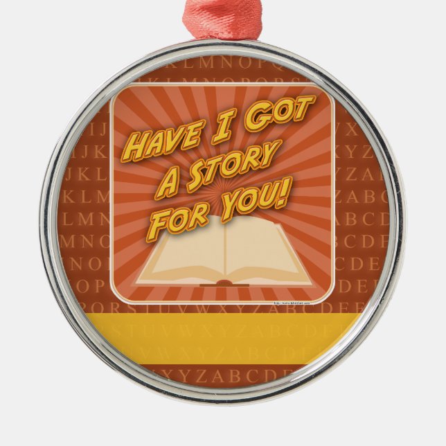 Har jag Har en historia åt dig? Julgransprydnad Metall (Framsidan)