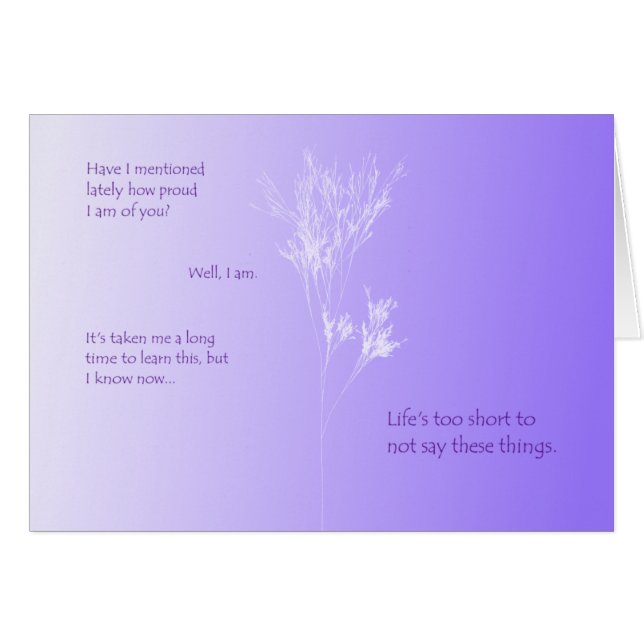 Har jag nämnde… hälsningskort (Framsidan Horizontal)