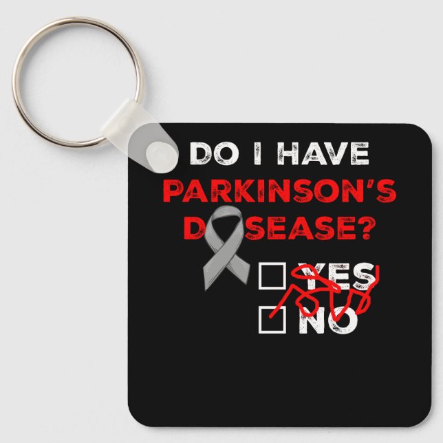 Har jag Parkinsons Disease Awareness Warrior Sur? Nyckelring (Framsida)