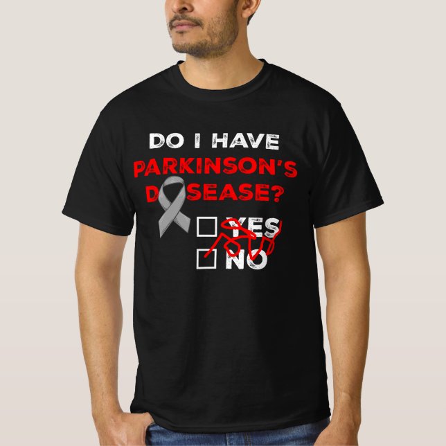 Har jag Parkinsons Disease Awareness Warrior Sur? T Shirt (Framsida)