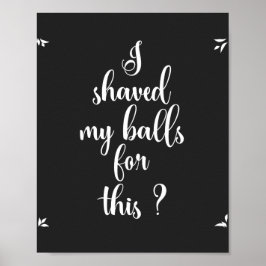 Har jag sparat Bollar för det här? Poster