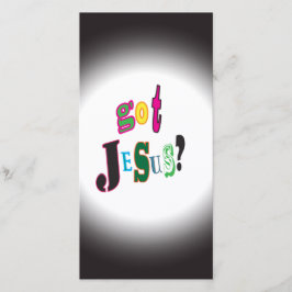 Har Jesus Kristus Religiösa Black Oval Abstrakt