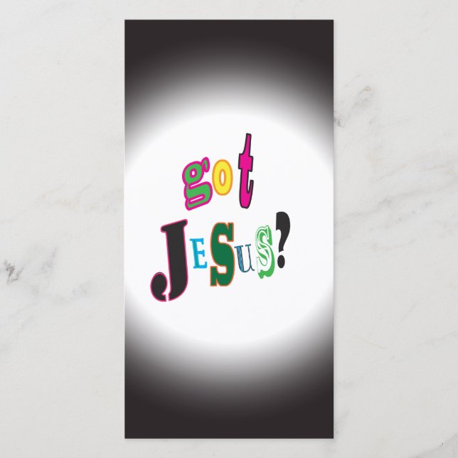 Har Jesus Kristus Religiösa Black Oval Abstrakt (Framsida)