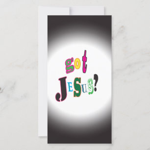 Har Jesus Kristus Religiösa Black Oval Abstrakt
