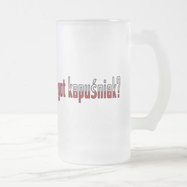 har kapusniak? Flagga Frostat Ölglas (Höger)