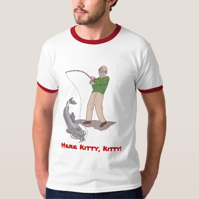 Här kattungeCatfishing T-tröja Tee (Framsida)
