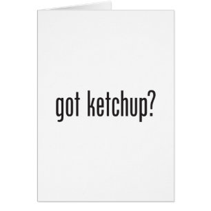 har ketchup hälsningskort