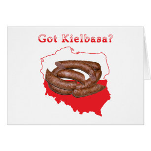 Har Kielbasa polska Karta Hälsningskort