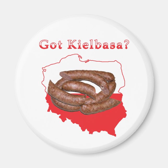 Har Kielbasa polska Karta Magnet (Framsidan)