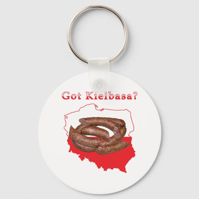 Har Kielbasa polska Karta Nyckelring (Framsida)